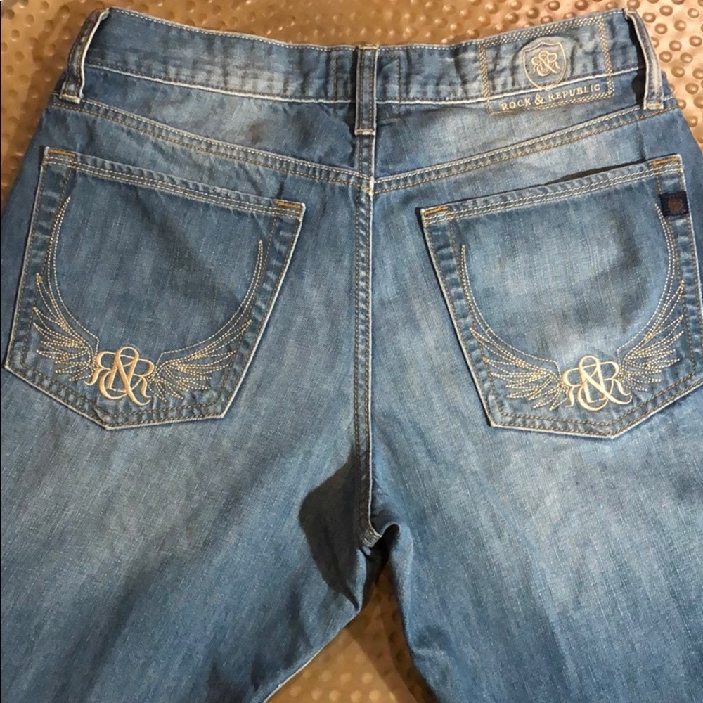 Rock & Republic Mens Neil Relaxed Straight Leg